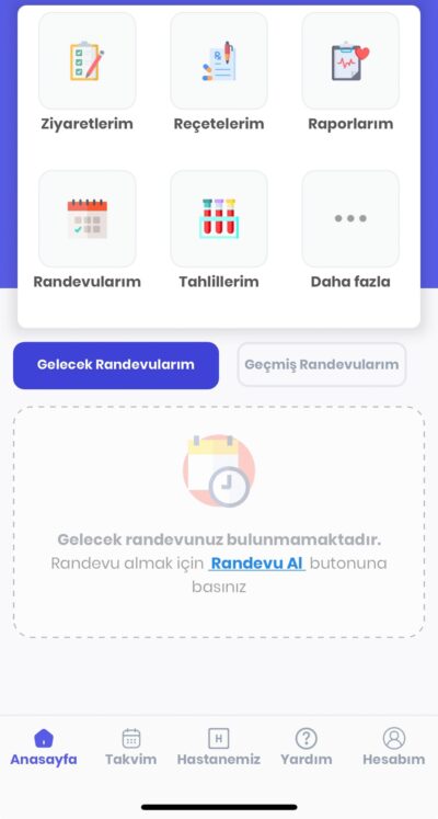 HMKU Hasta Portalı Mobil Uygulaması